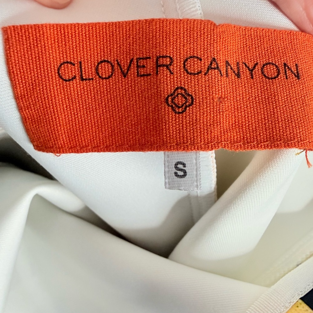 Clover Canyon Abstract Maze Neoprene Fit & Flare Midi Dress size S - Picture 4 of 7